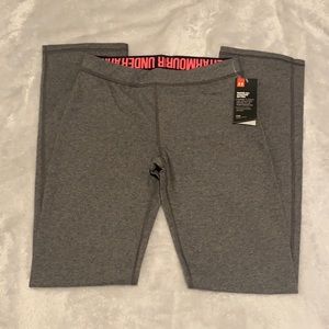 Women’s Under Armour full length athletic pants. Marled gray, NWT, size M.